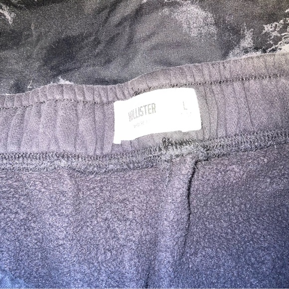 Gray bleach dyed hollister Sweatpants with Logo oversized large - Picture 4 of 7